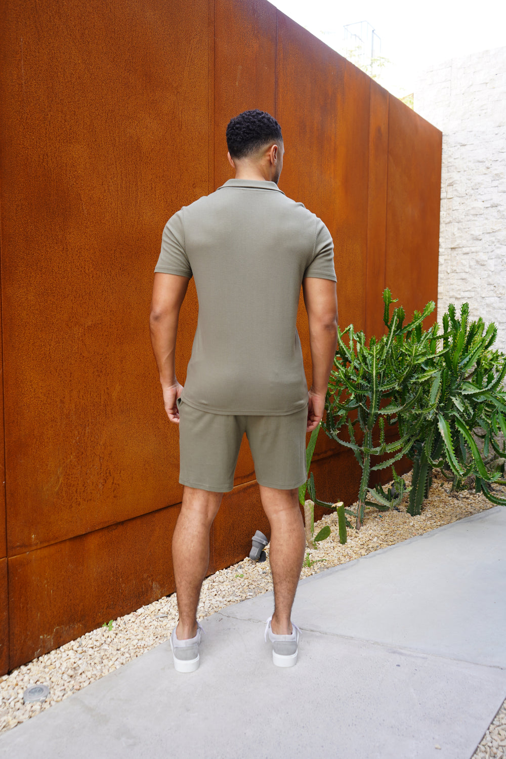 Capo Pleated Shorts - Olive