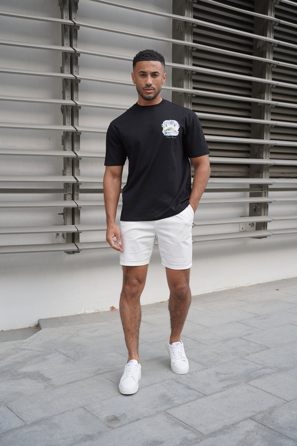 Capo Yacht Club Printed T-Shirt - Black