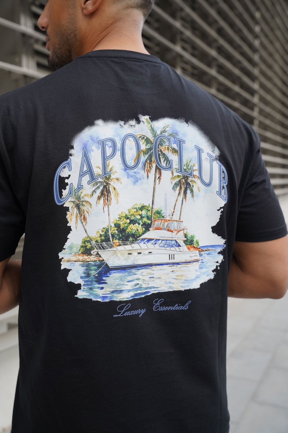 Capo Yacht Club Printed T-Shirt - Black