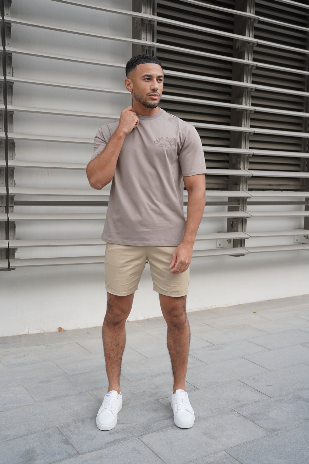 Capo Club Script T-Shirt - Tonal Mushroom