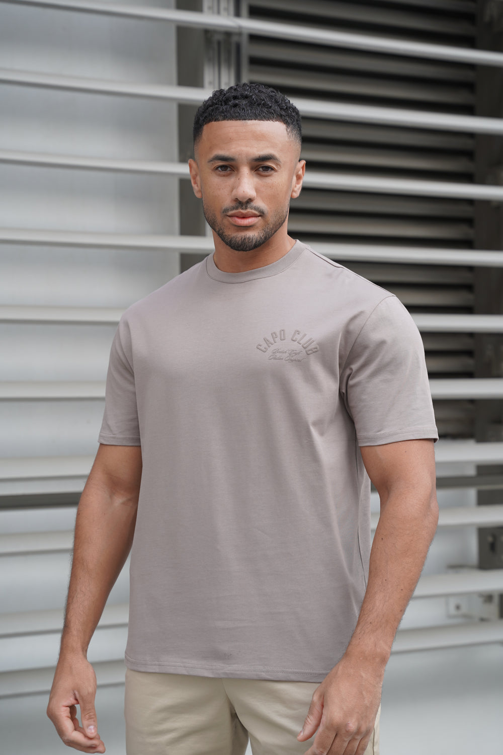 Capo Club Script T-Shirt - Tonal Mushroom