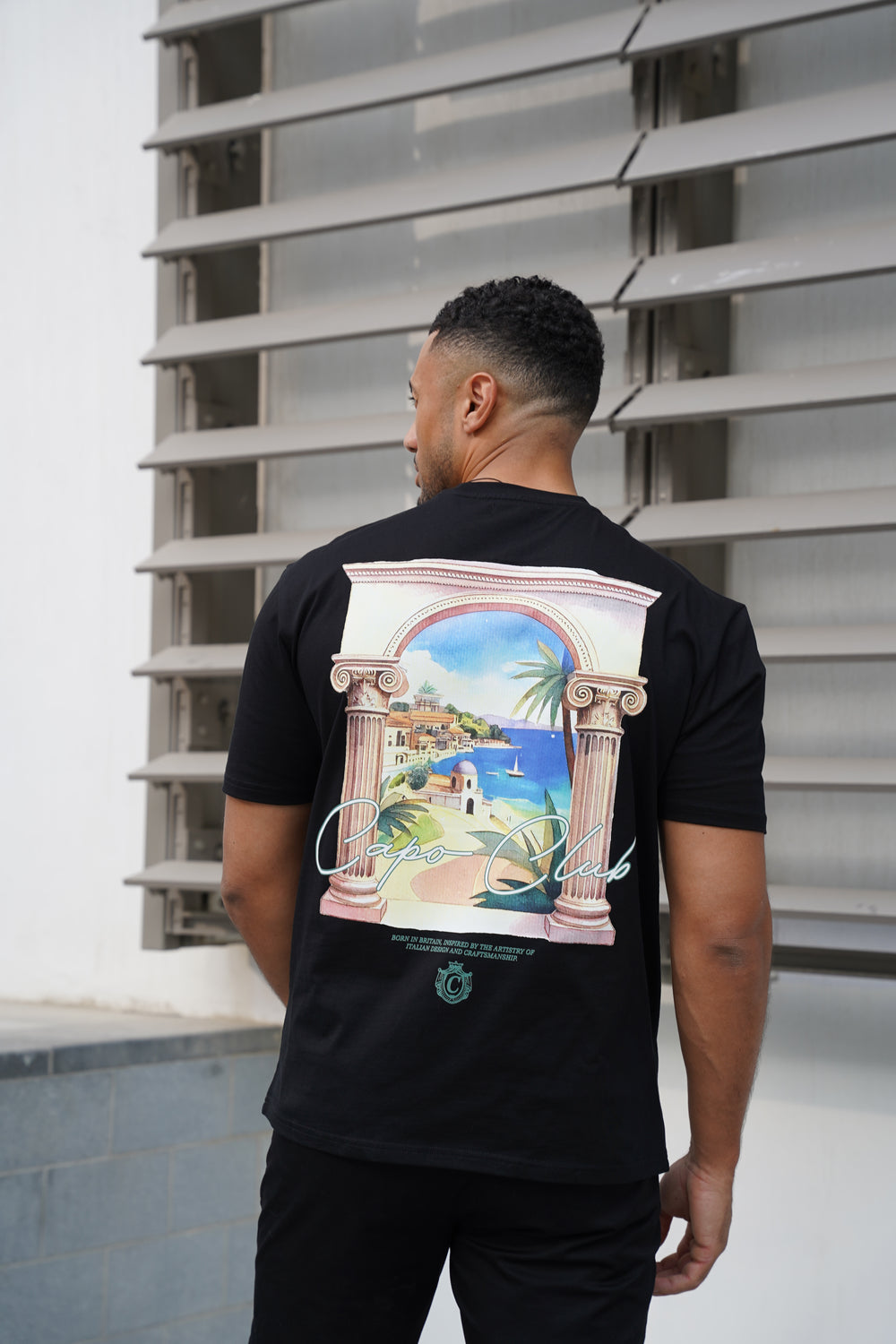 Capo Mykonos T-Shirt - Black