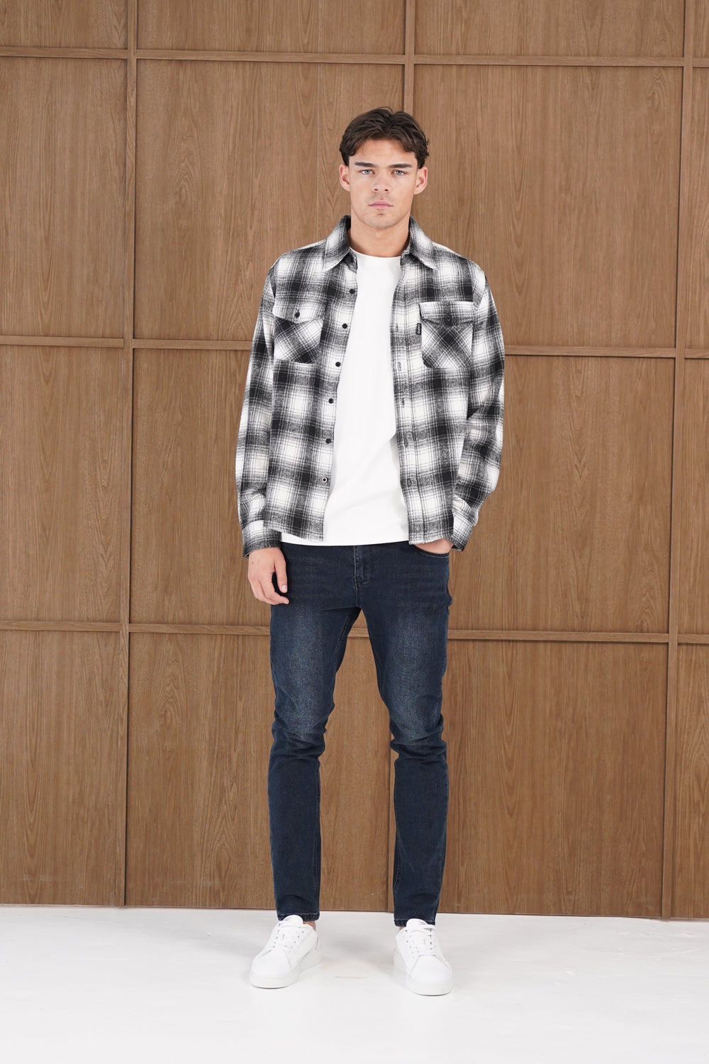 Capo Flannel Overshirt - Black