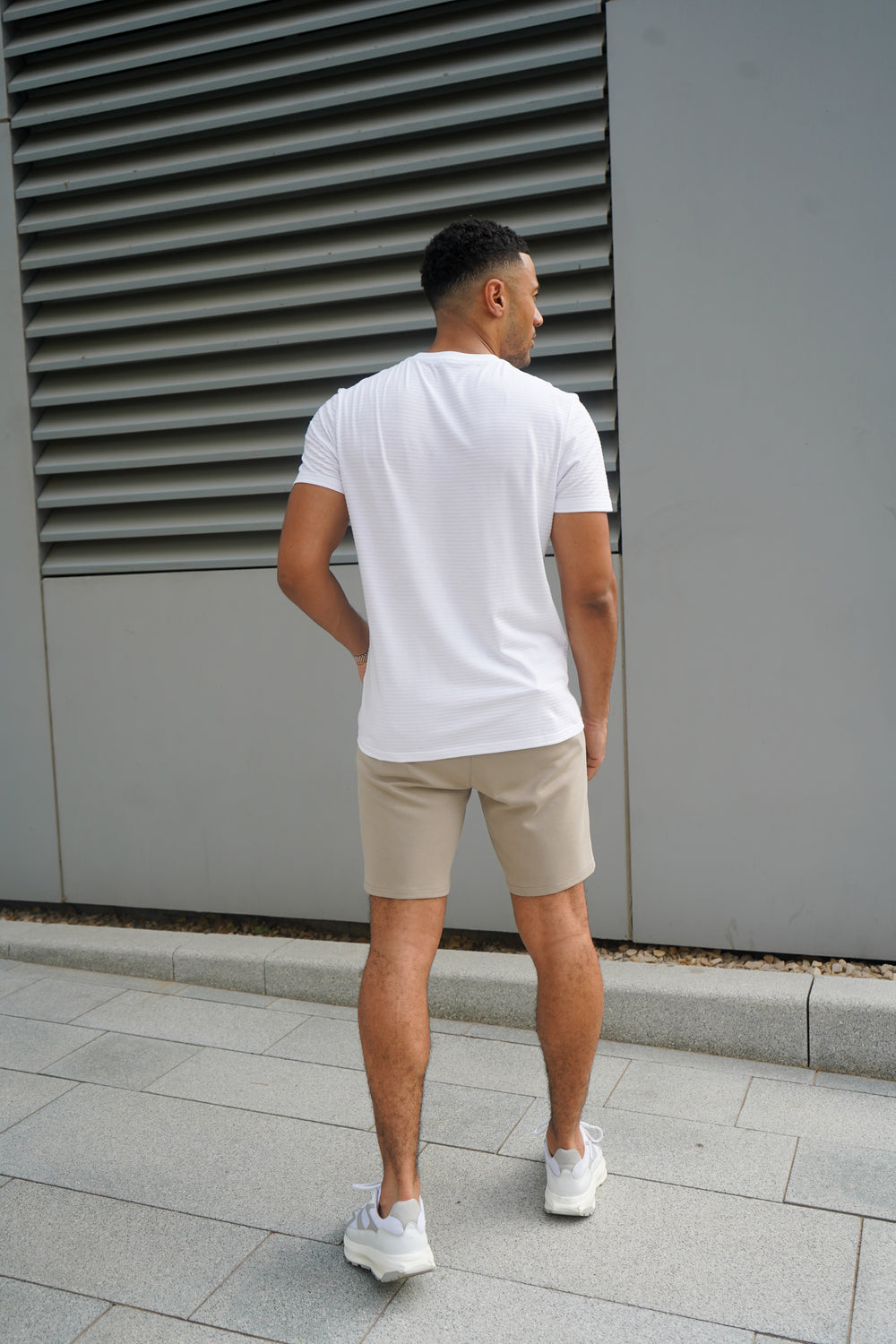 Capo Mercerised Ribbed T-Shirt - White