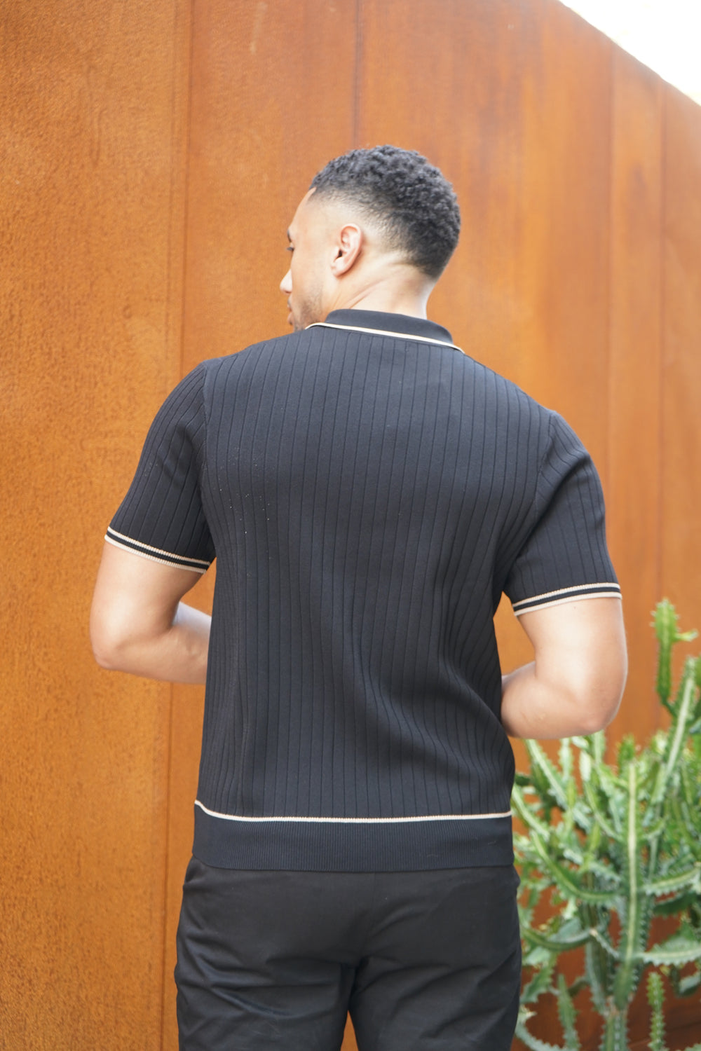 Capo Soft Button Through Shirt - Schwarz