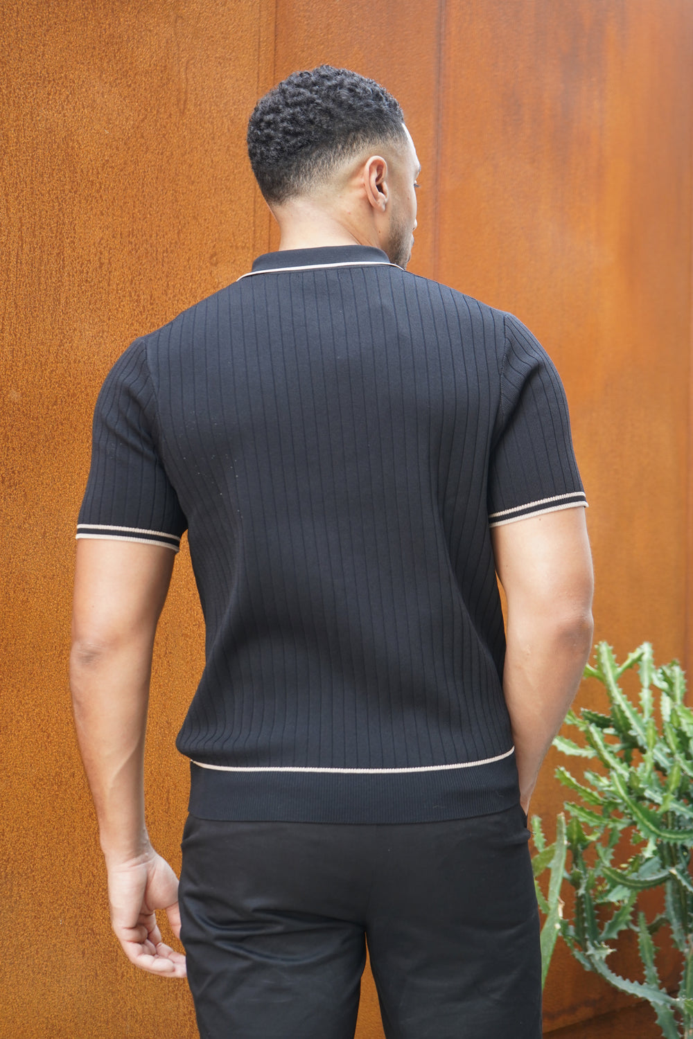 Capo Soft Button Through Shirt - Schwarz