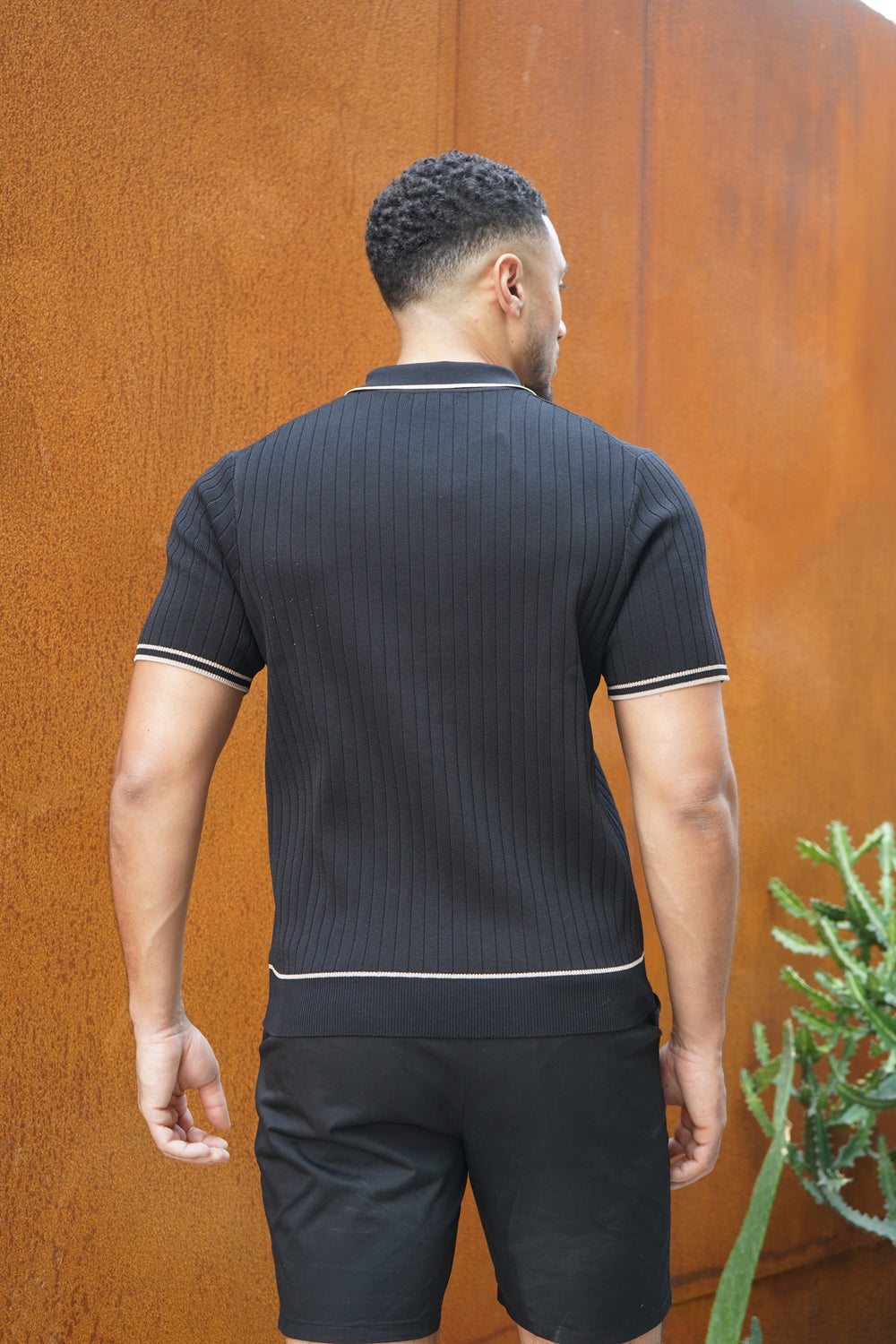 Capo Soft Button Through Shirt - Schwarz