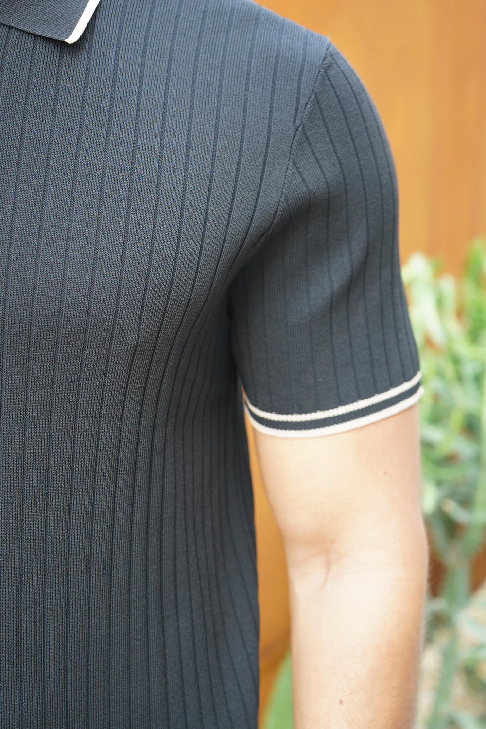Capo Soft Button Through Shirt - Schwarz