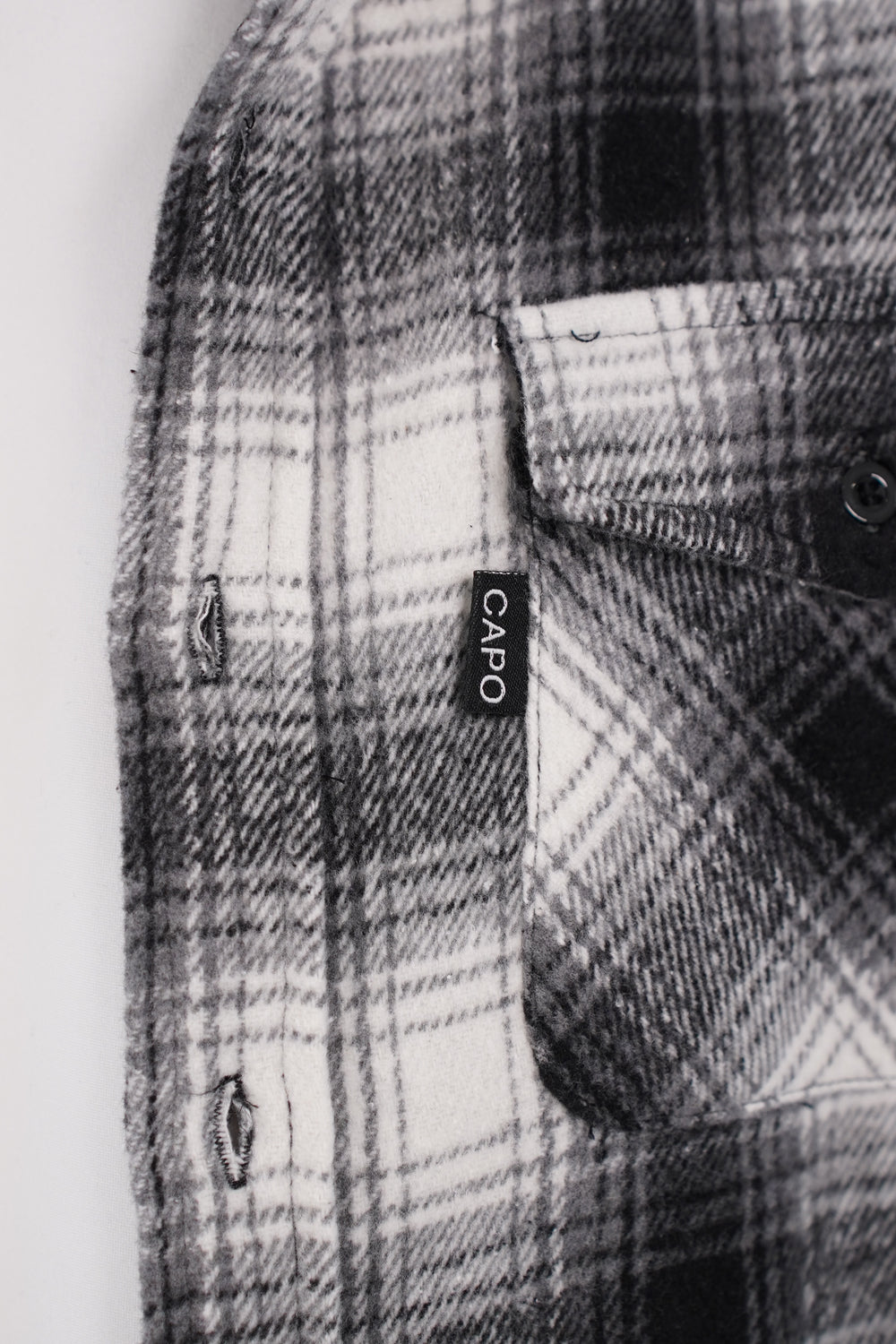 Capo Flannel Overshirt - Black
