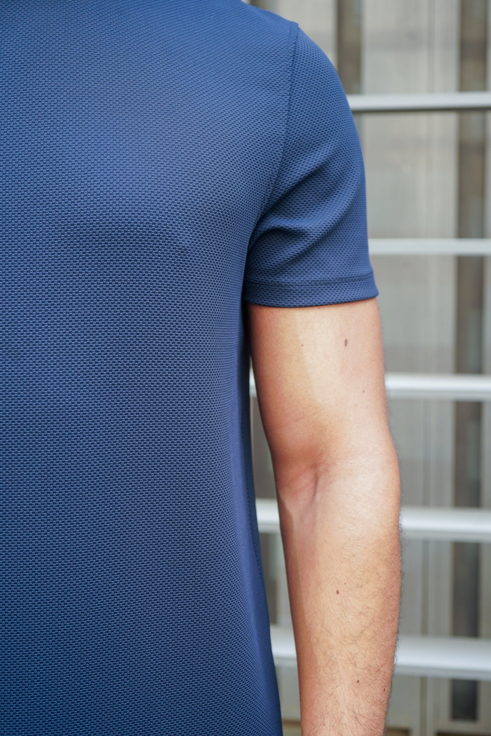 Capo Textured T-Shirt - Navy