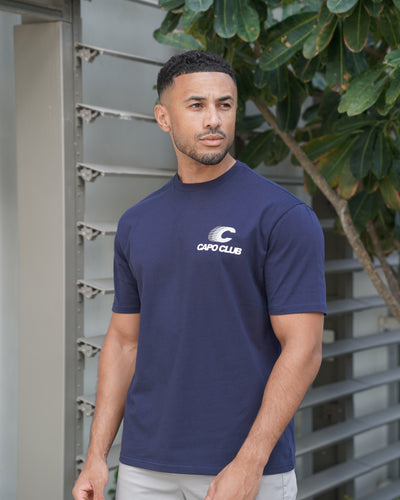Capo Club Speed T-Shirt - Navy/White