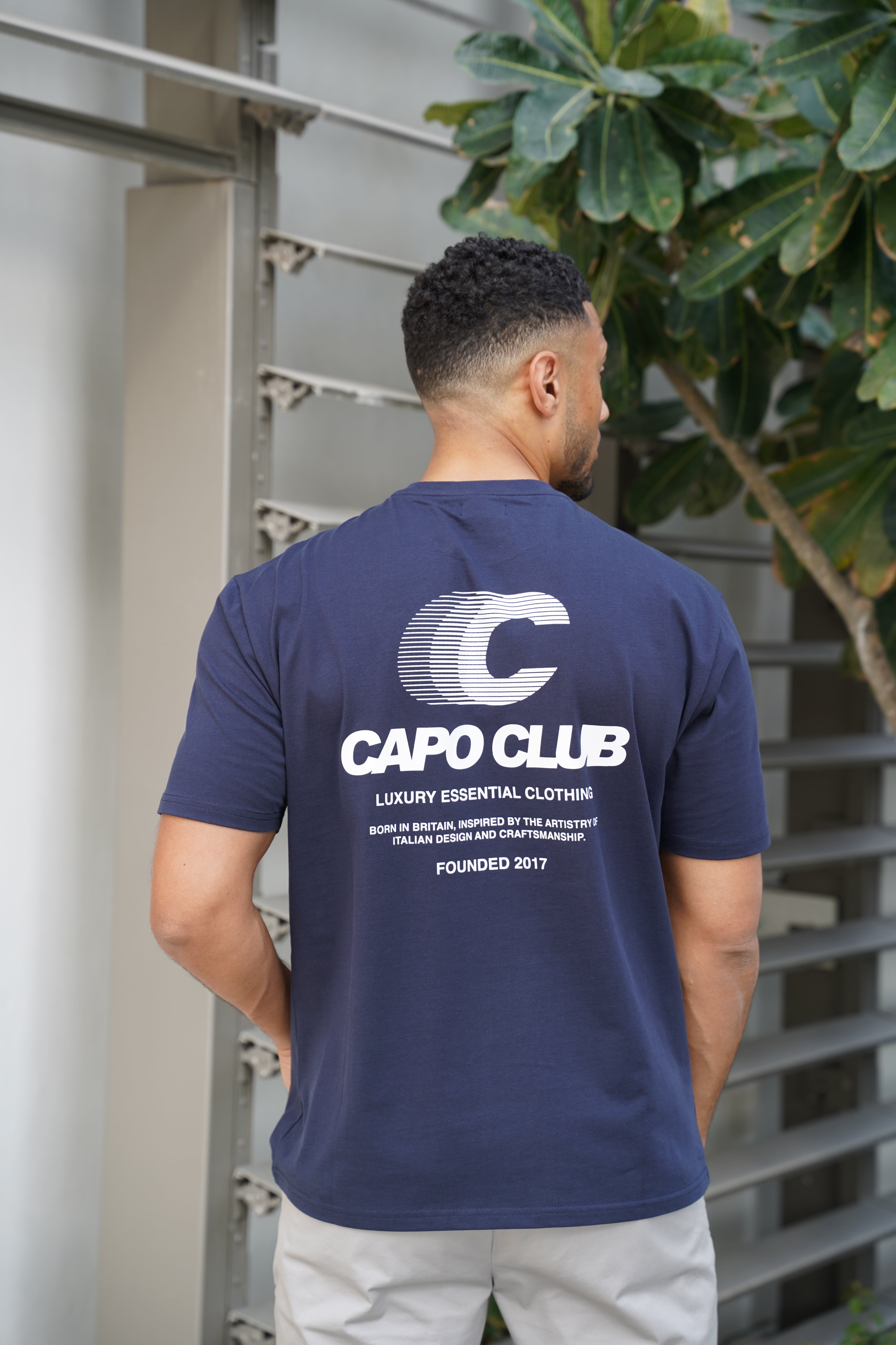 Capo Beach Club T-Shirt - Schwarz/Weiß