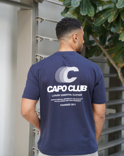 Capo Beach Club T-Shirt - Schwarz/Weiß