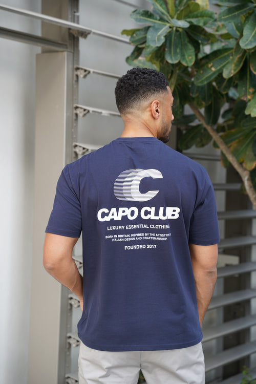 Capo Club Speed T-Shirt - Navy/White