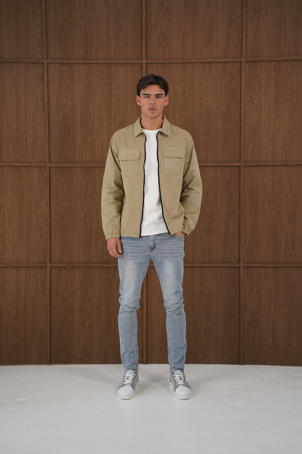 Capo DYED Cotton Cargo Jacket - Olive