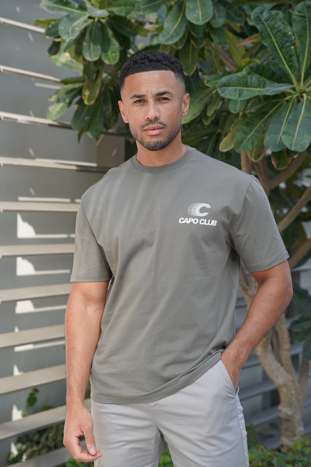 Capo Club Speed T-Shirt - Olive/White