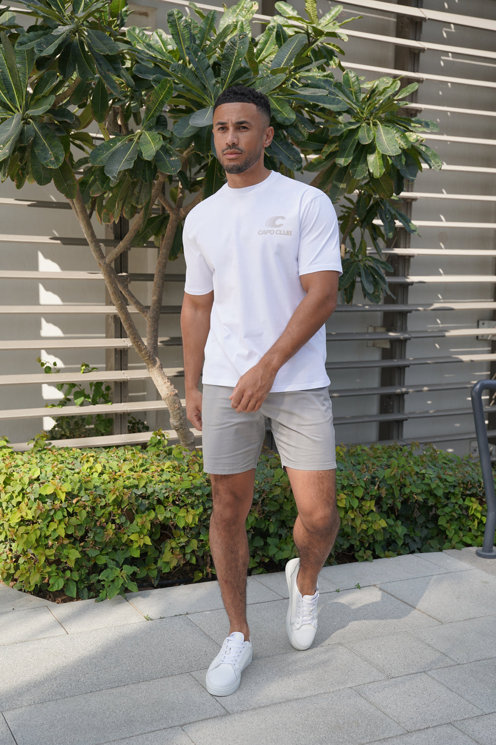 Capo Club Speed T-Shirt - White/Mushroom