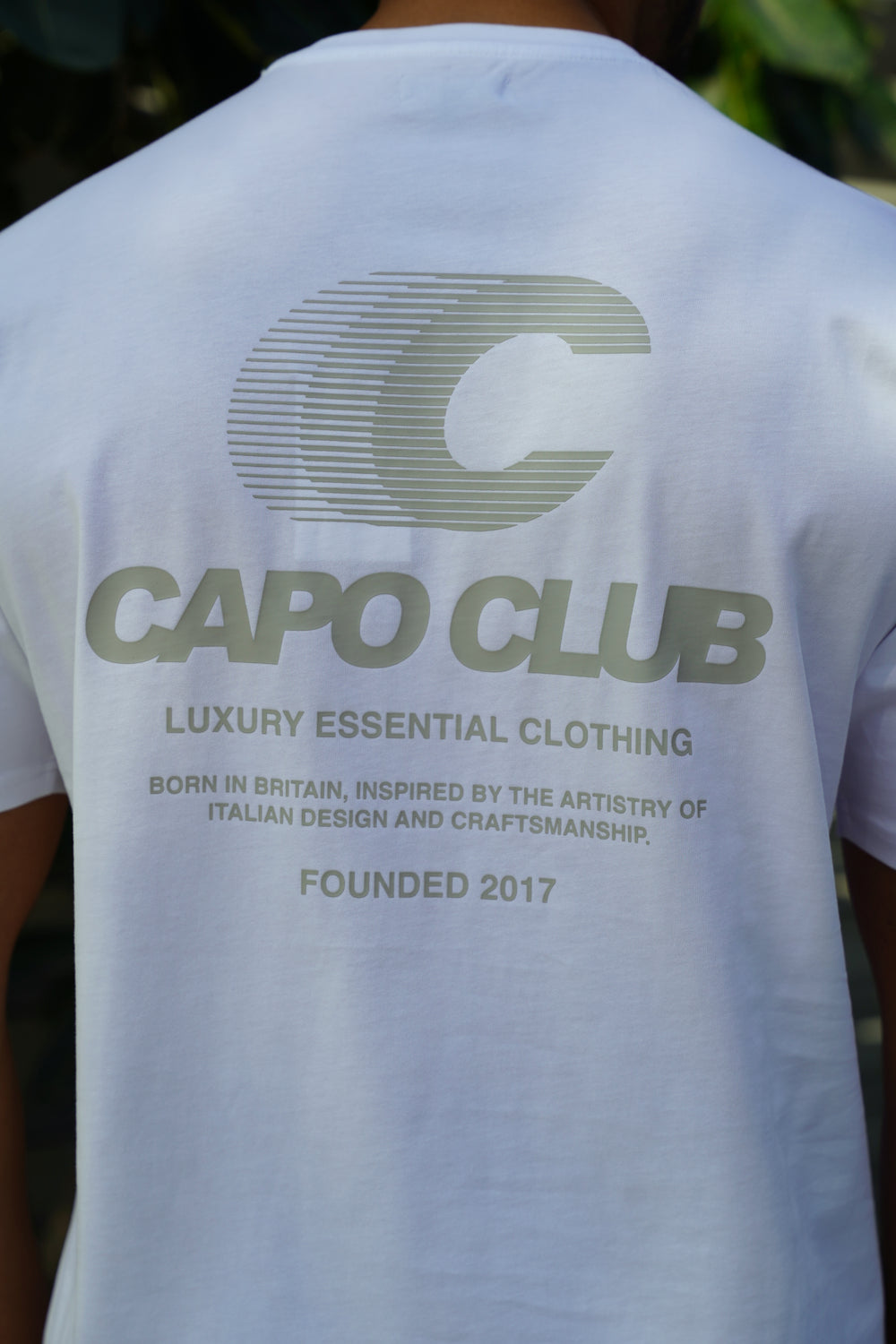 Capo Club Speed T-Shirt - White/Mushroom