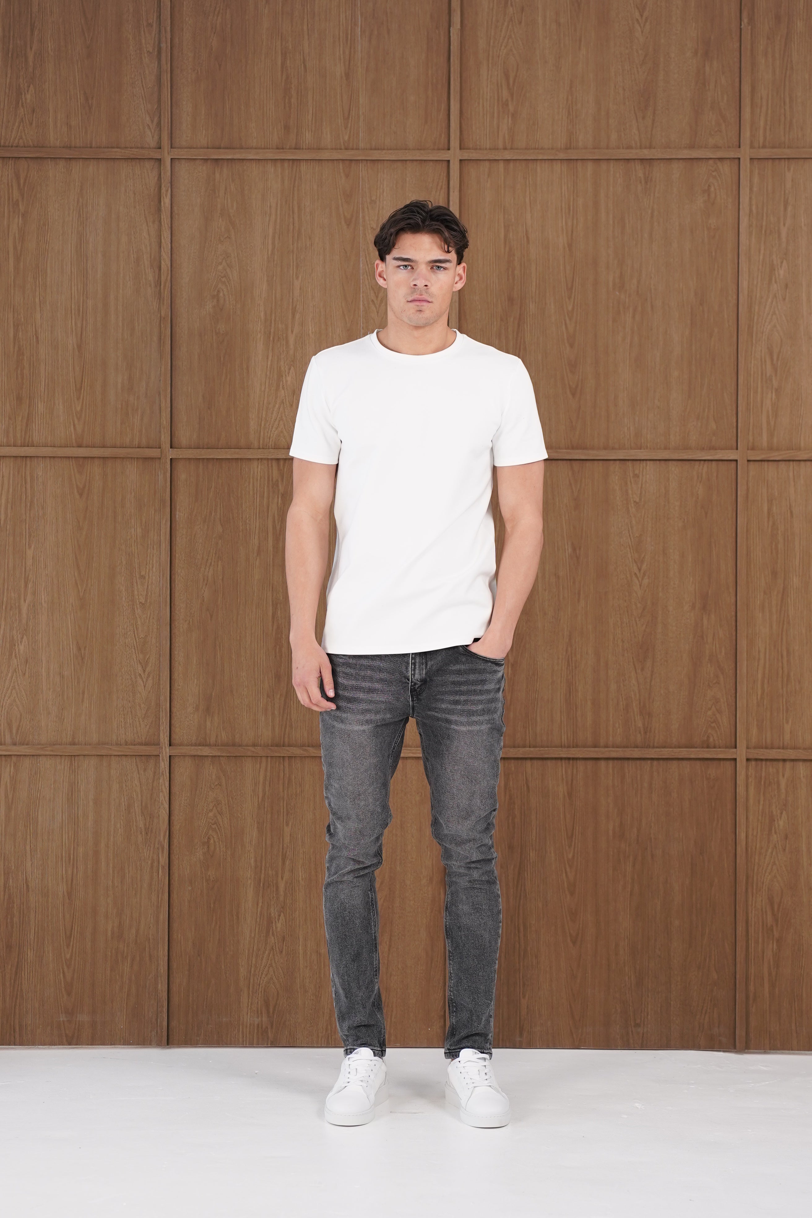 Capo Slim Fit Denim Jeans - Washed Black