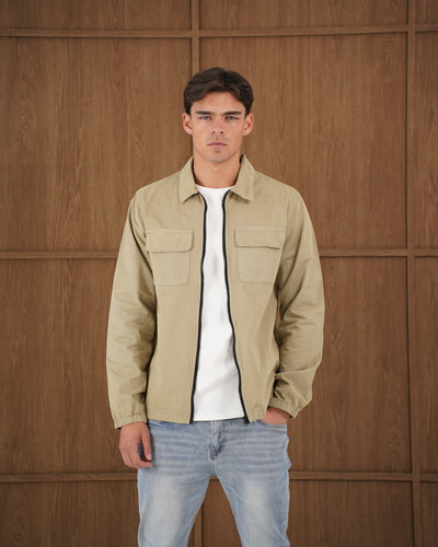 Capo DYED Cotton Cargo Jacket - Olive