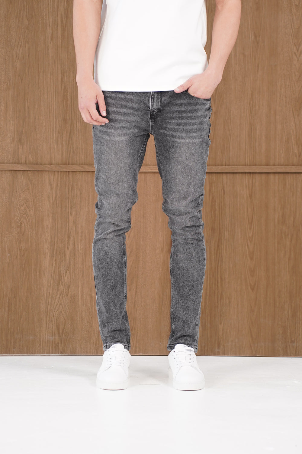 Capo Slim Fit Denim Jeans - Washed Black