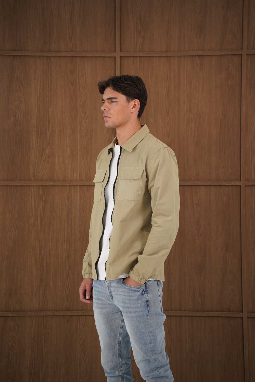 Capo DYED Cotton Cargo Jacket - Olive