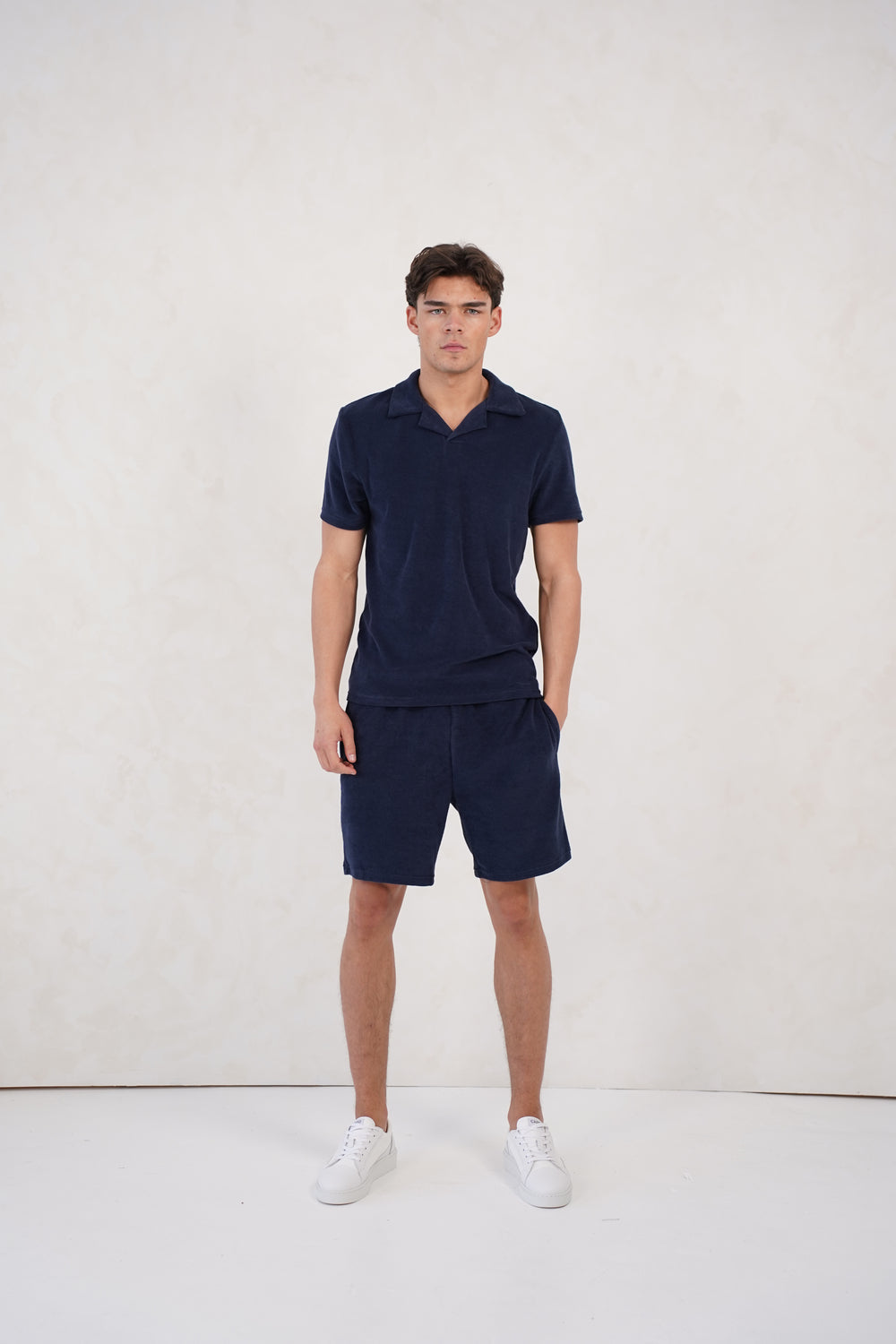 Capo Towelling Shorts - Navy