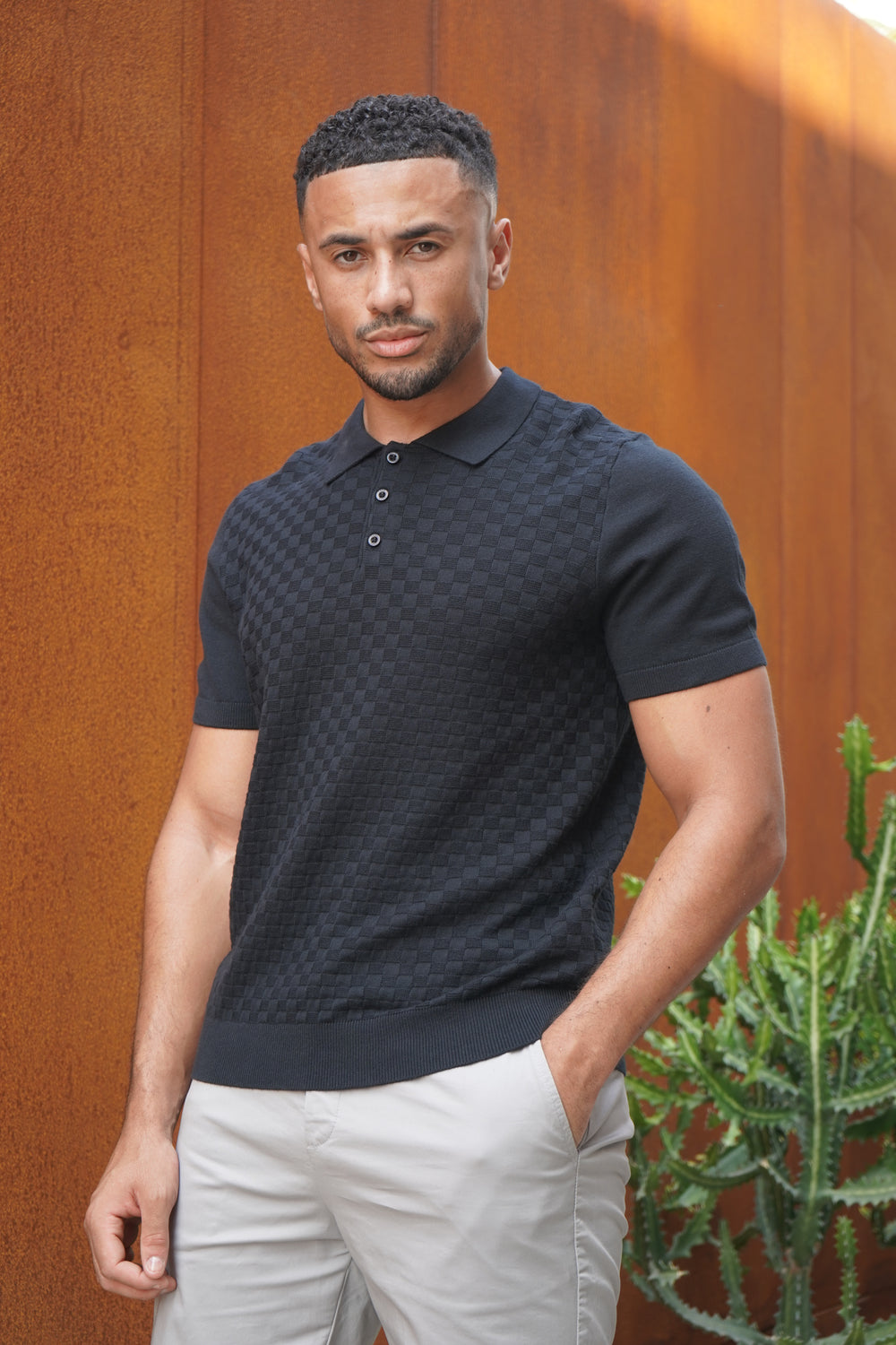 Capo Soft Button Through Shirt - Schwarz