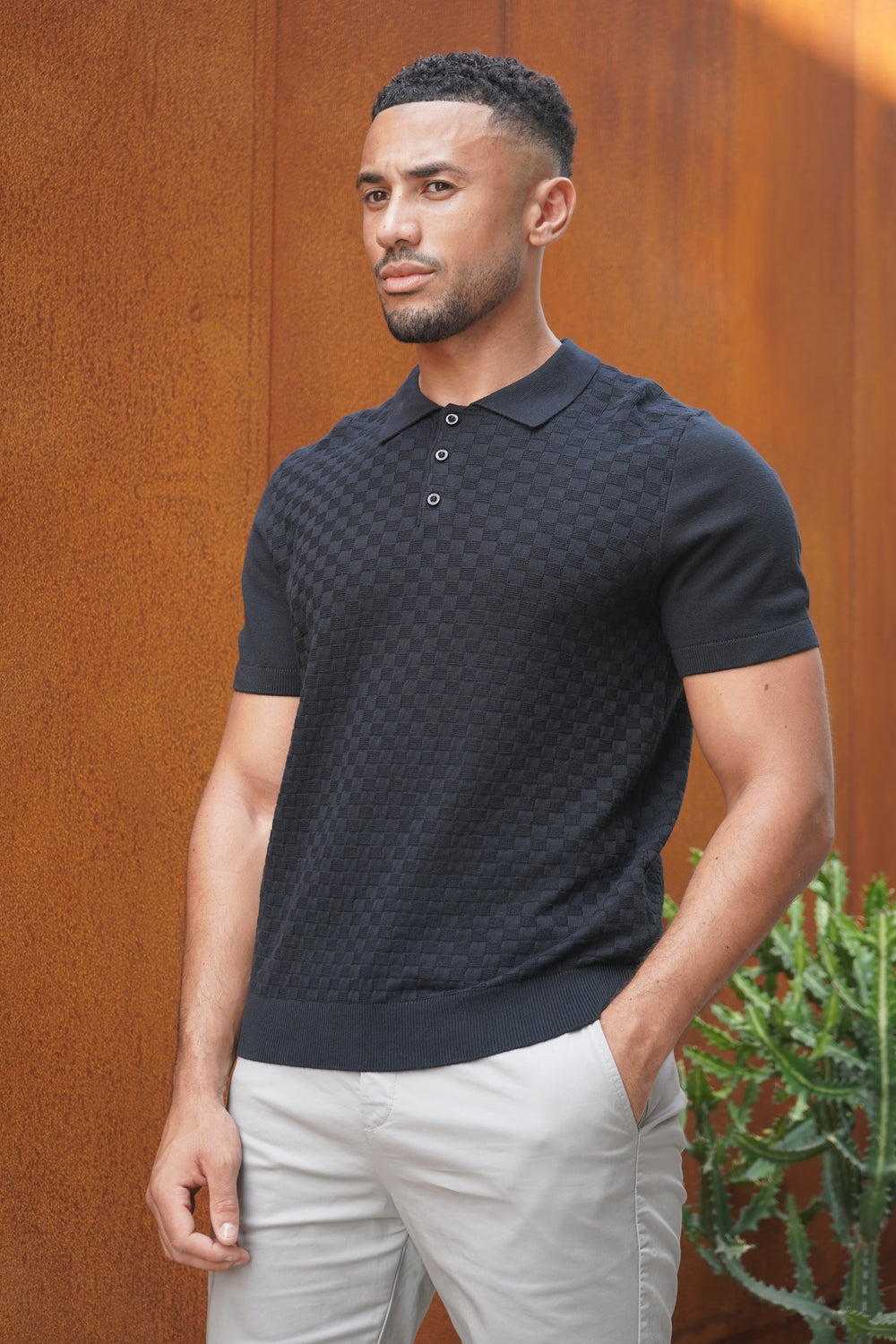 Capo Soft Button Through Shirt - Schwarz