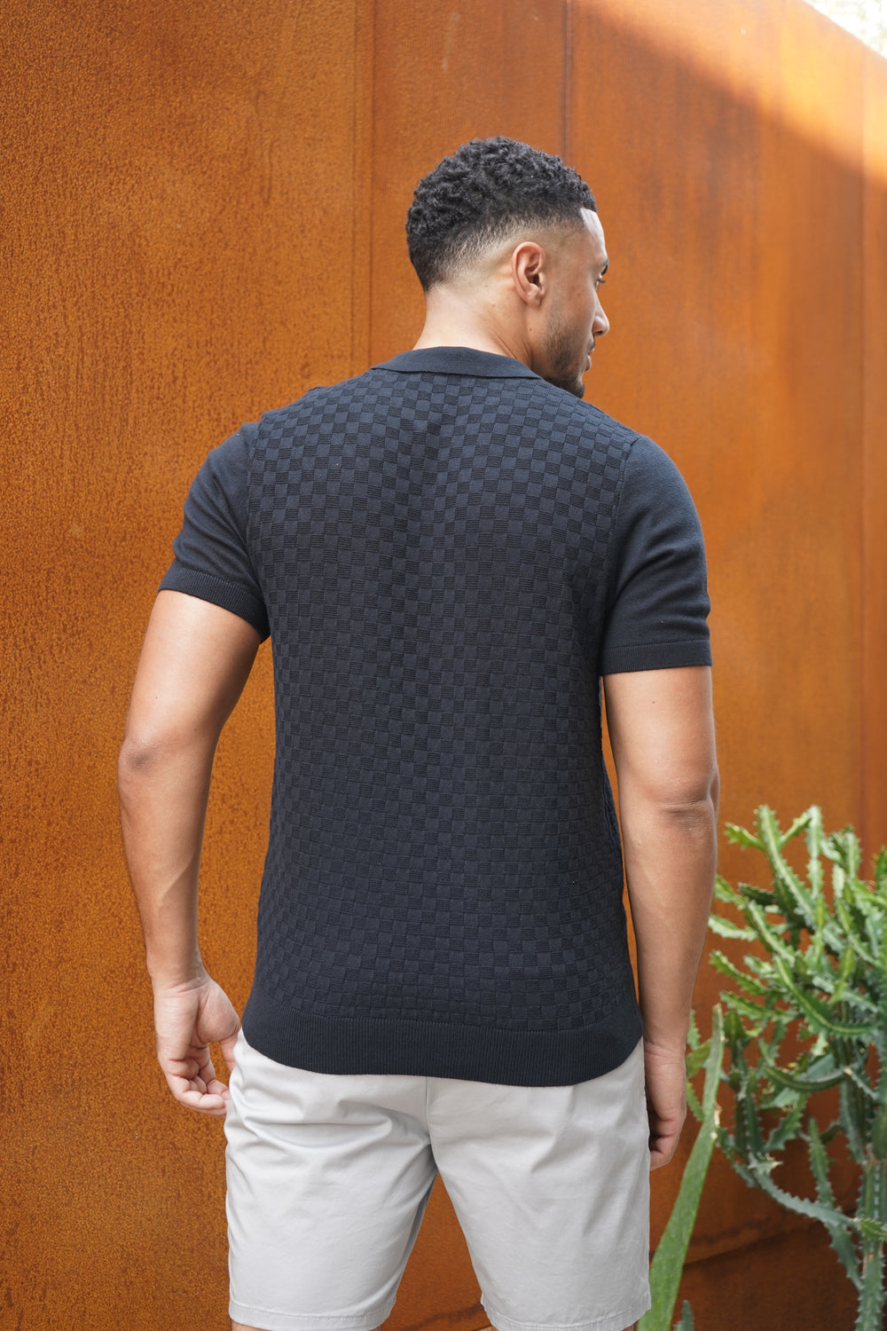 Capo Soft Button Through Shirt - Schwarz