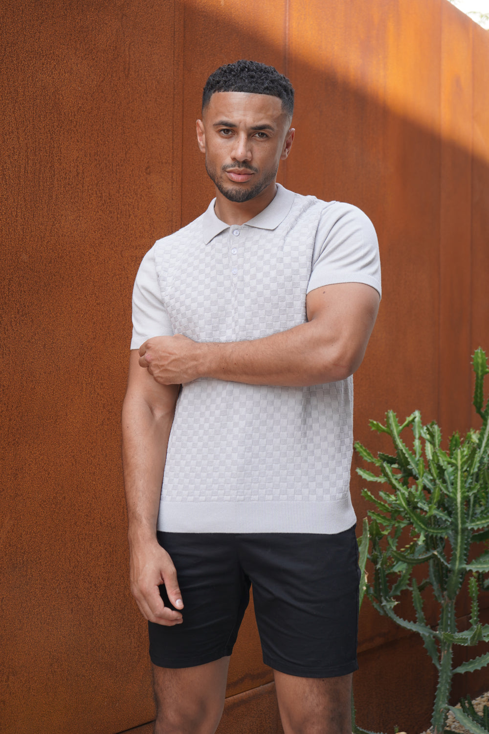 Capo Soft Button Through Shirt - Schwarz