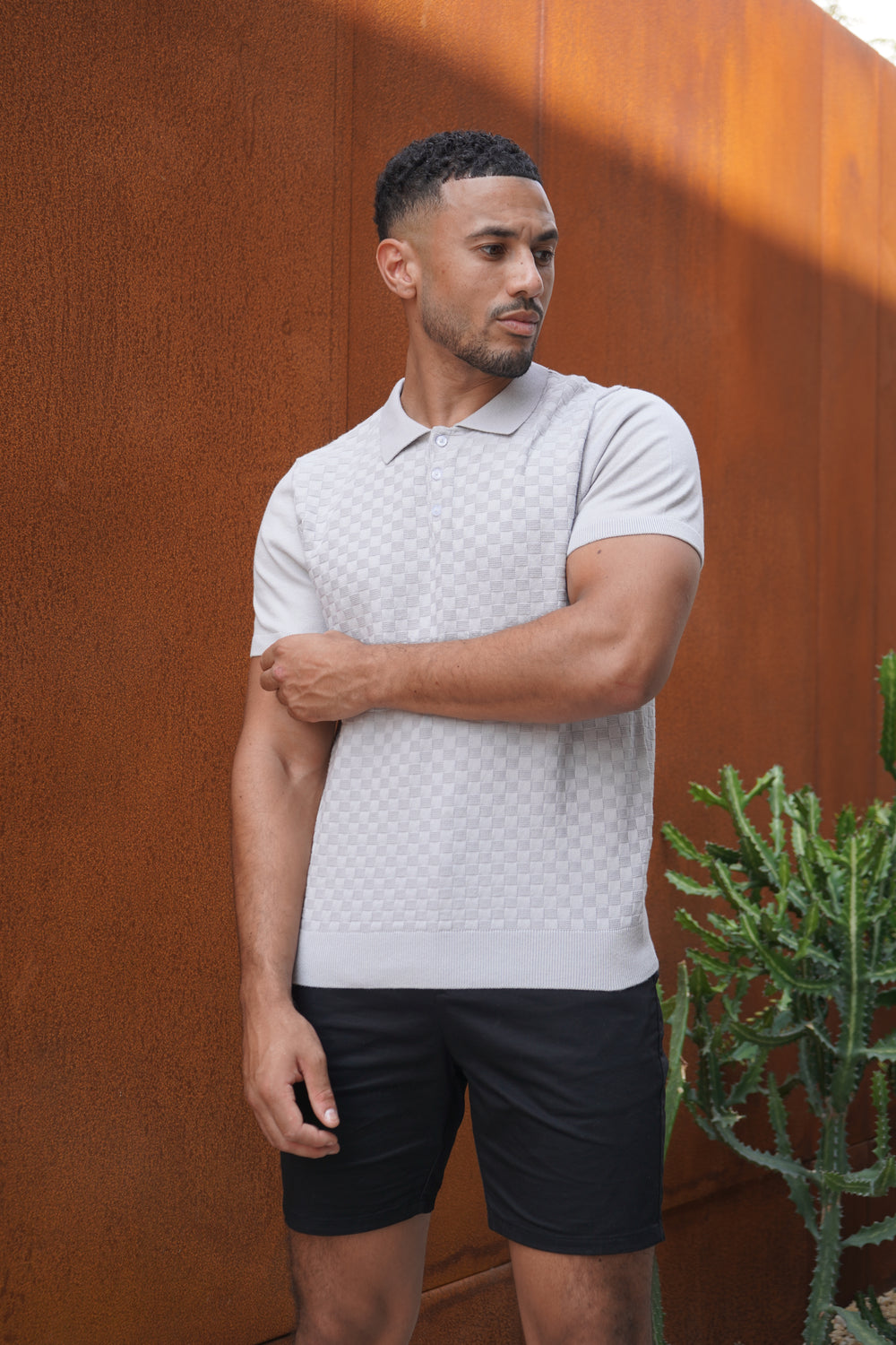 Capo Soft Button Through Shirt - Schwarz