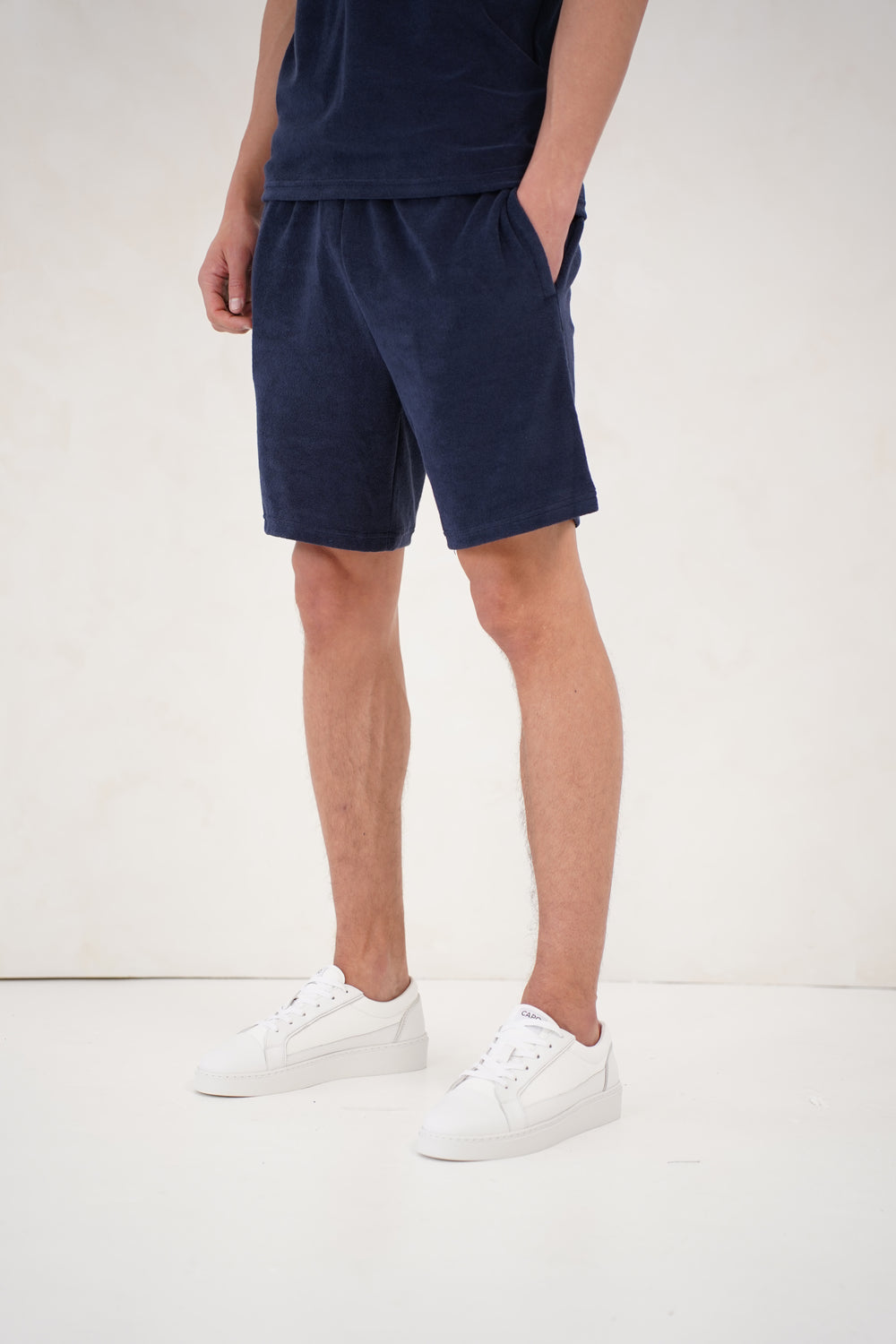 Capo Towelling Shorts - Navy