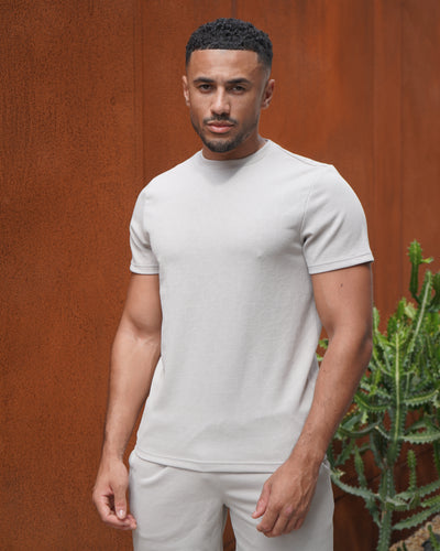 Capo Aztec Revere T-Shirt - Stone