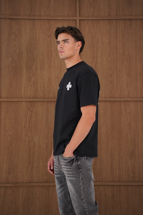 Capo Emblem T-Shirt - Black/White