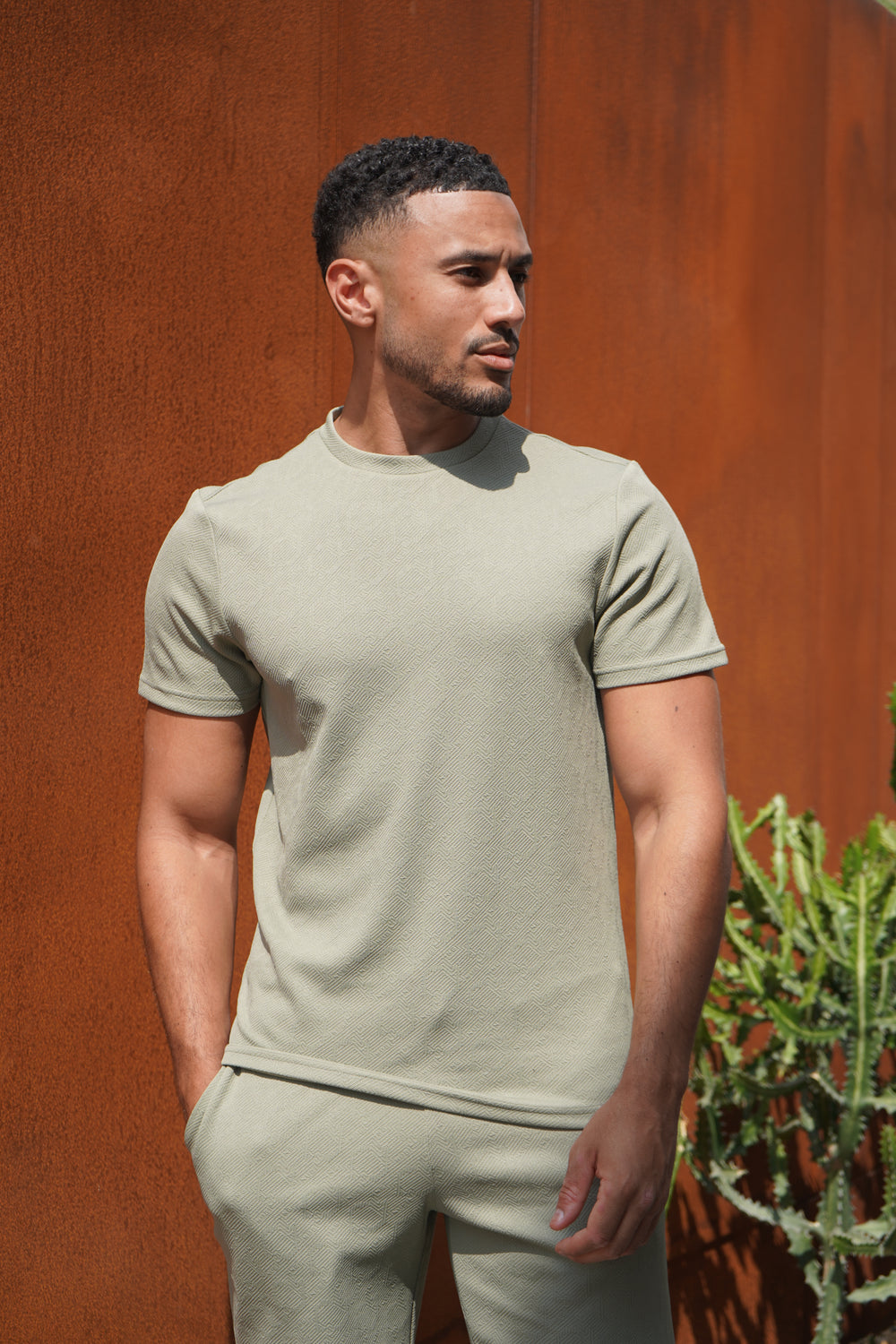 Capo Aztec Revere T-Shirt - Sage