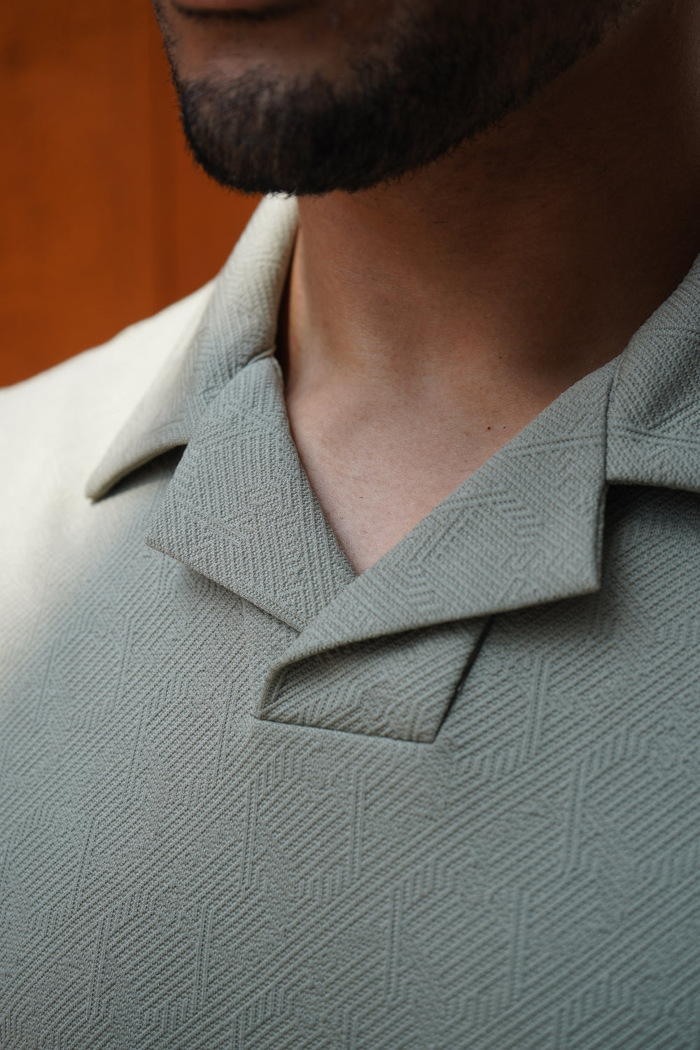 Capo Aztec Revere Polo Shirt - Sage