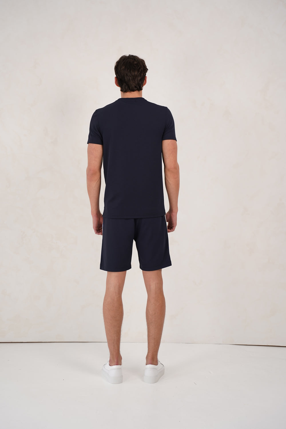 Capo Textured Tape Shorts - Navy