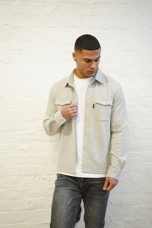 Capo Pique Overshirt - Grey