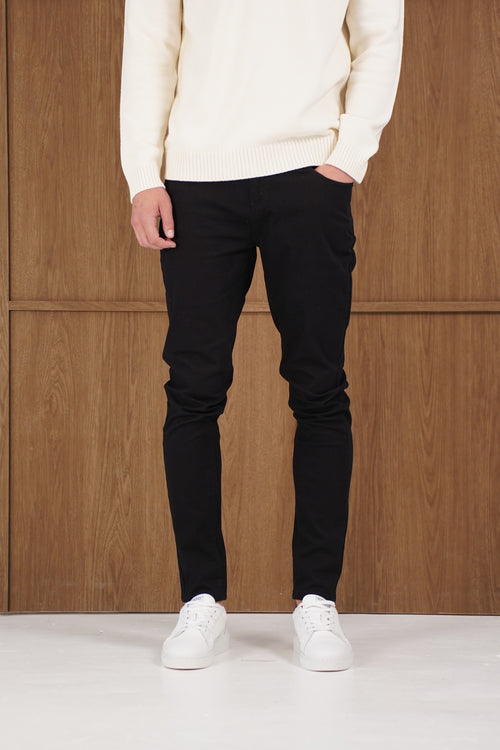 Capo Slim Fit Denim Jeans - Black
