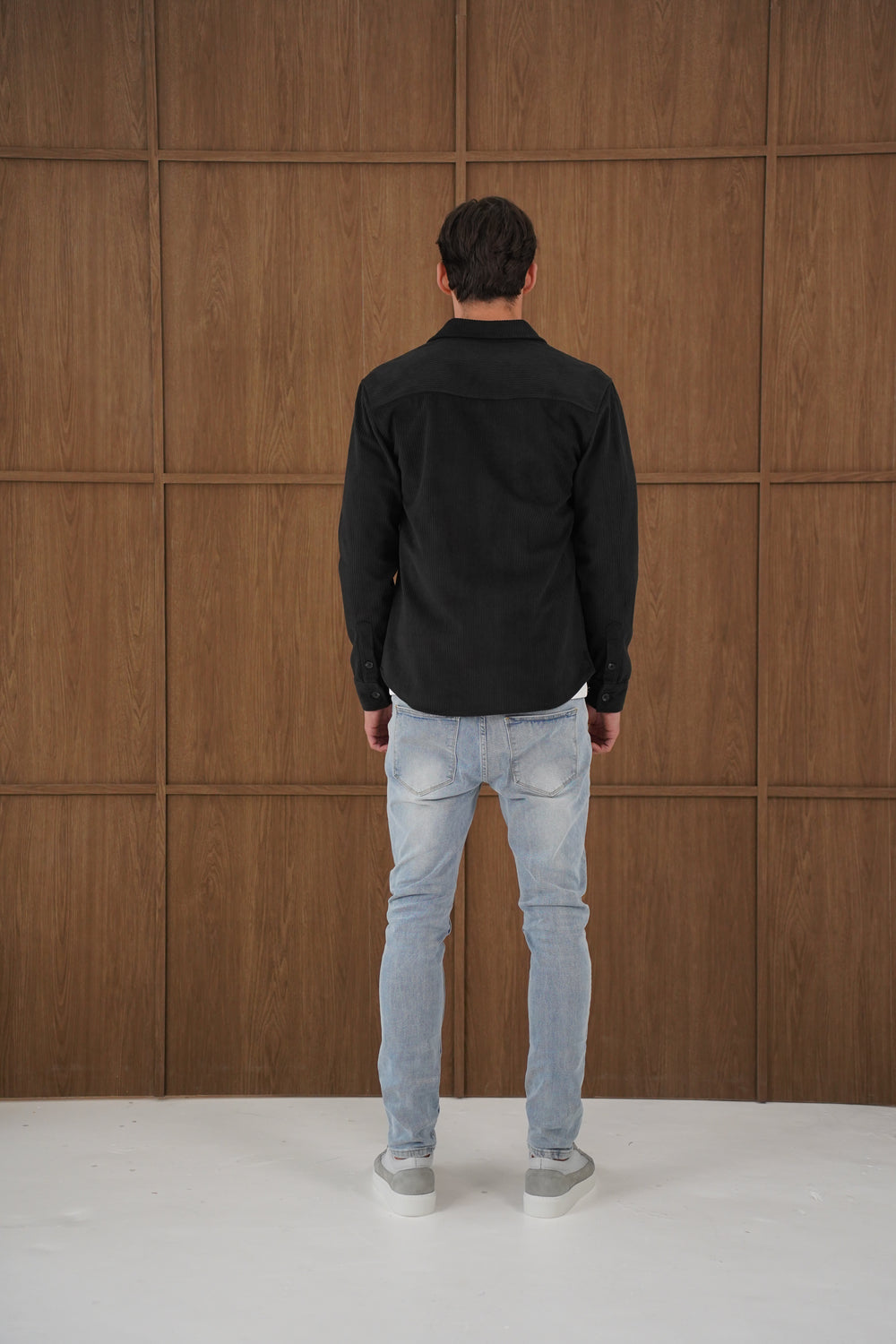 Capo Corduroy Overshirt - Black