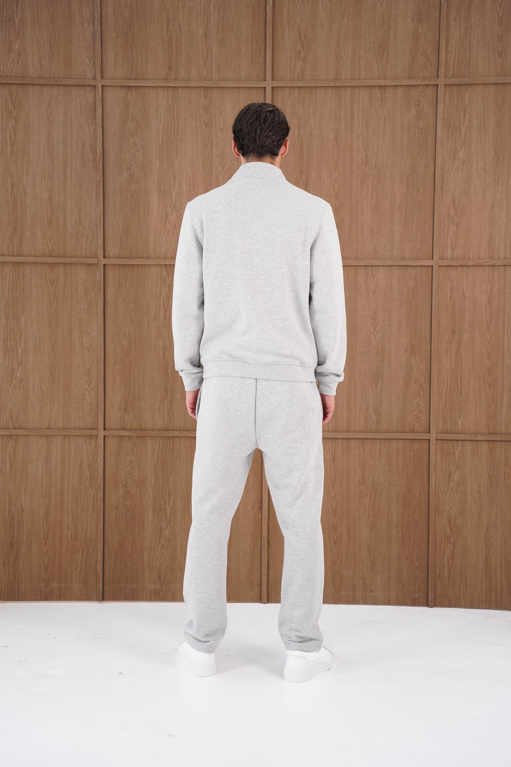 Capo Heavyweight 1/4 Zip Sweatshirt - Light Grey