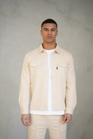 Capo Pique Overshirt - Oatmeal