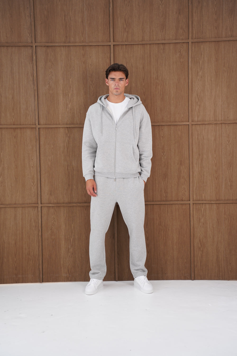 Capo Heavyweight Full Zip Hoodie - Light Grey
