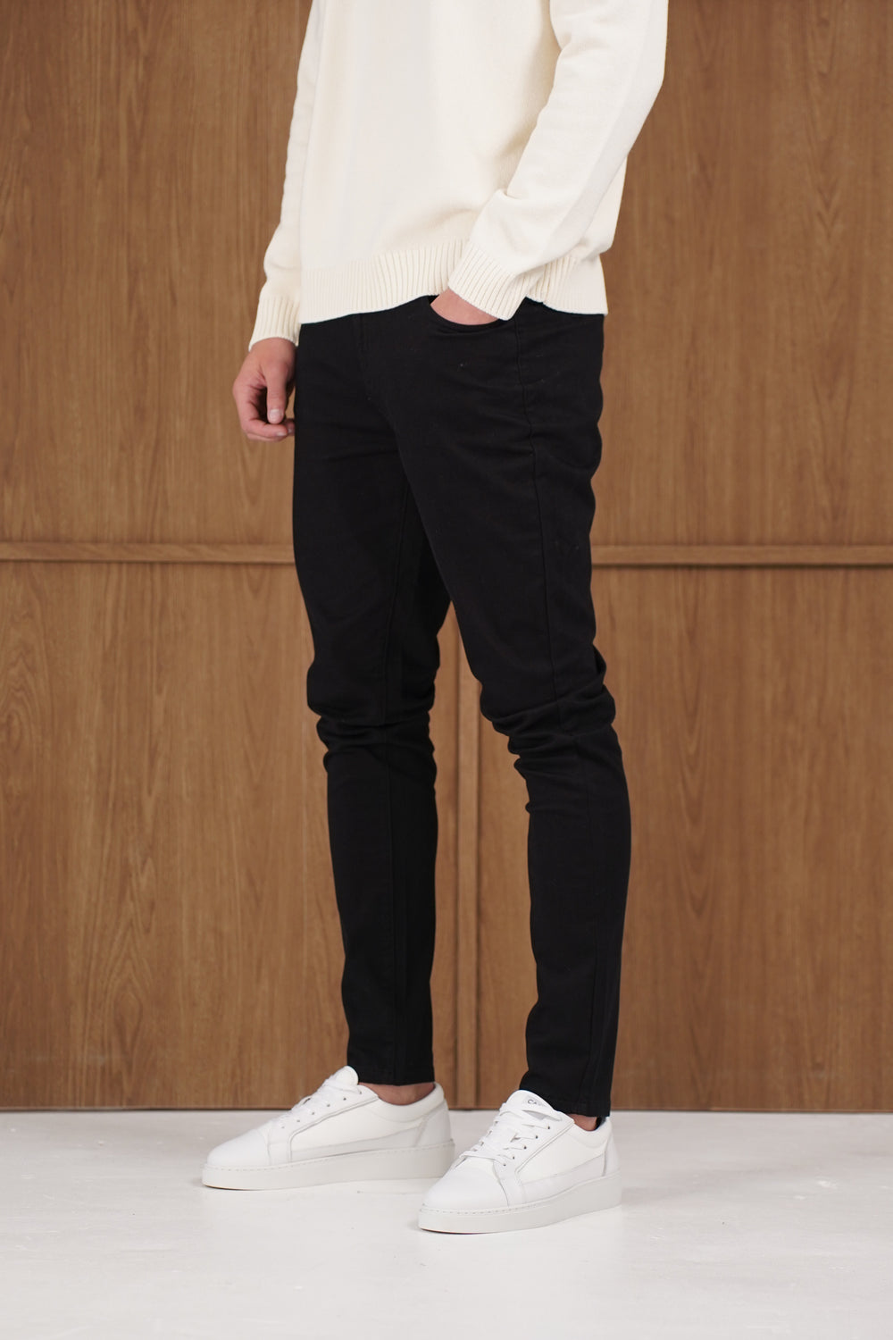 Capo Slim Fit Denim Jeans - Black
