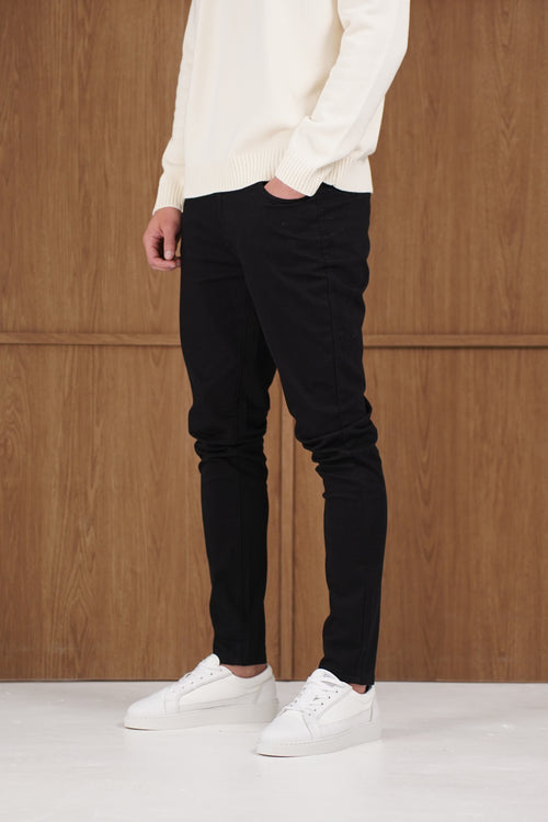 Capo Slim Fit Denim Jeans - Black