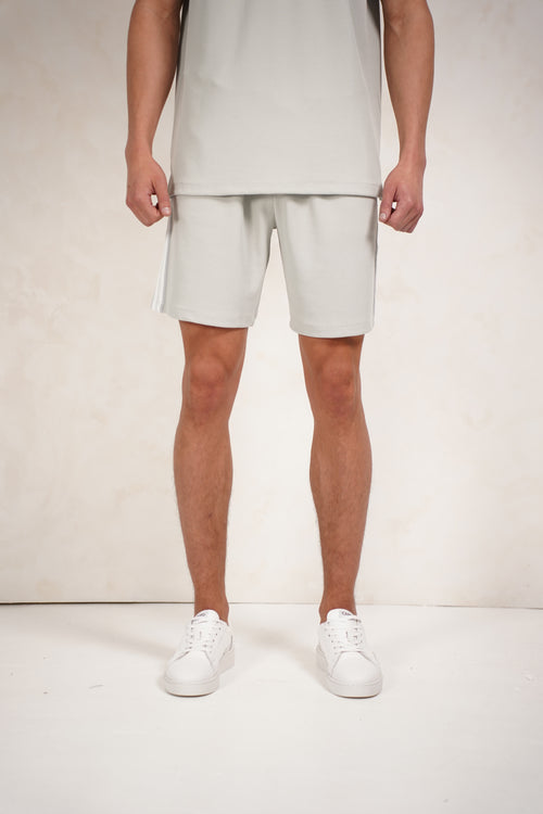 Capo Textured Tape Shorts - Dove Blue
