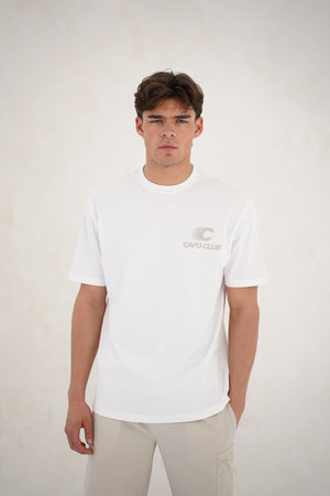 Capo Club Speed T-Shirt - White/Mushroom