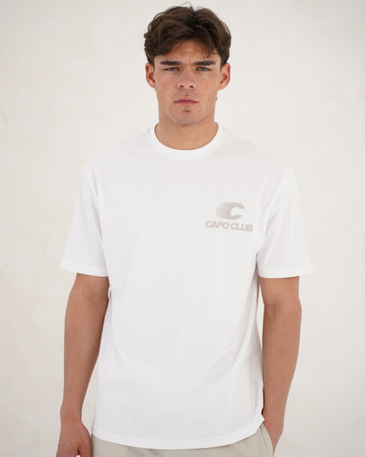Capo Club Speed T-Shirt - White/Mushroom