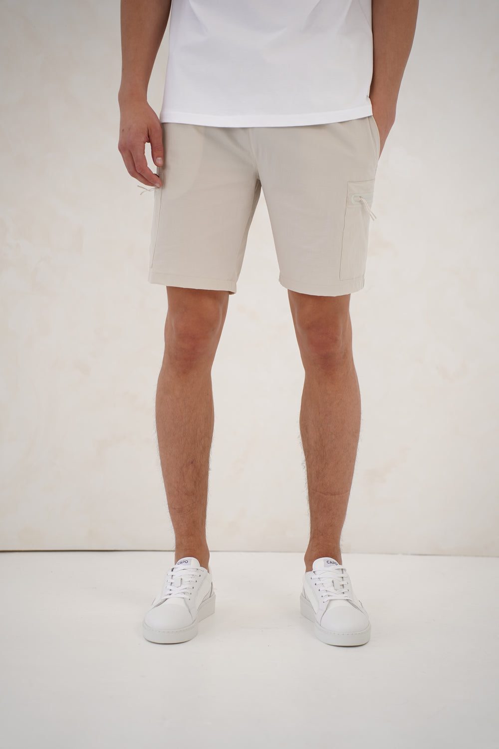 Capo Utility Tech Cargo Shorts - Stein